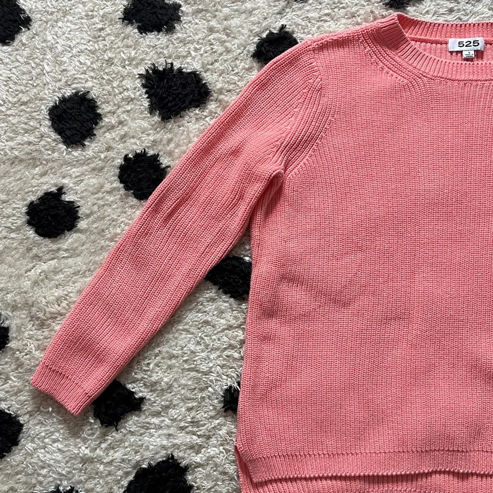 525 America size SMALL Emma Coral Crew Neck Sweater - Picture 4 of 12